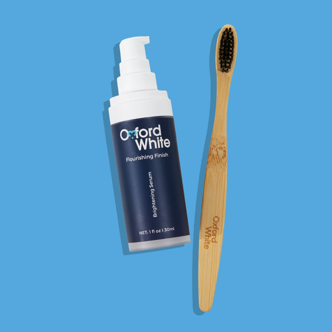 Flourishing Finish Brightening Serum and Bamboo Toothbrush Bundle