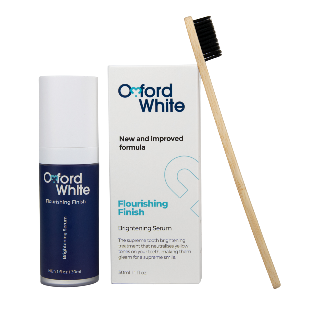 Flourishing Finish Brightening Serum and Bamboo Toothbrush Bundle